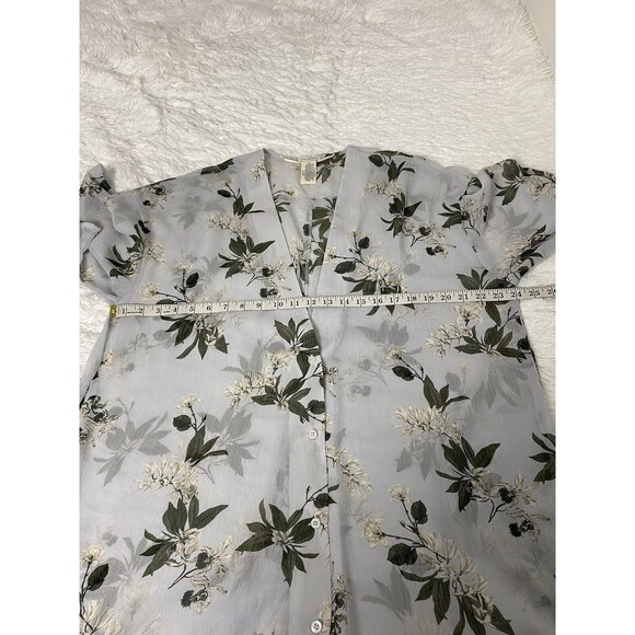 Lucky Brand Caftan Swim Cover-up Long Swimwear Vacation Beach One Size Button Up - Picture 4 of 13